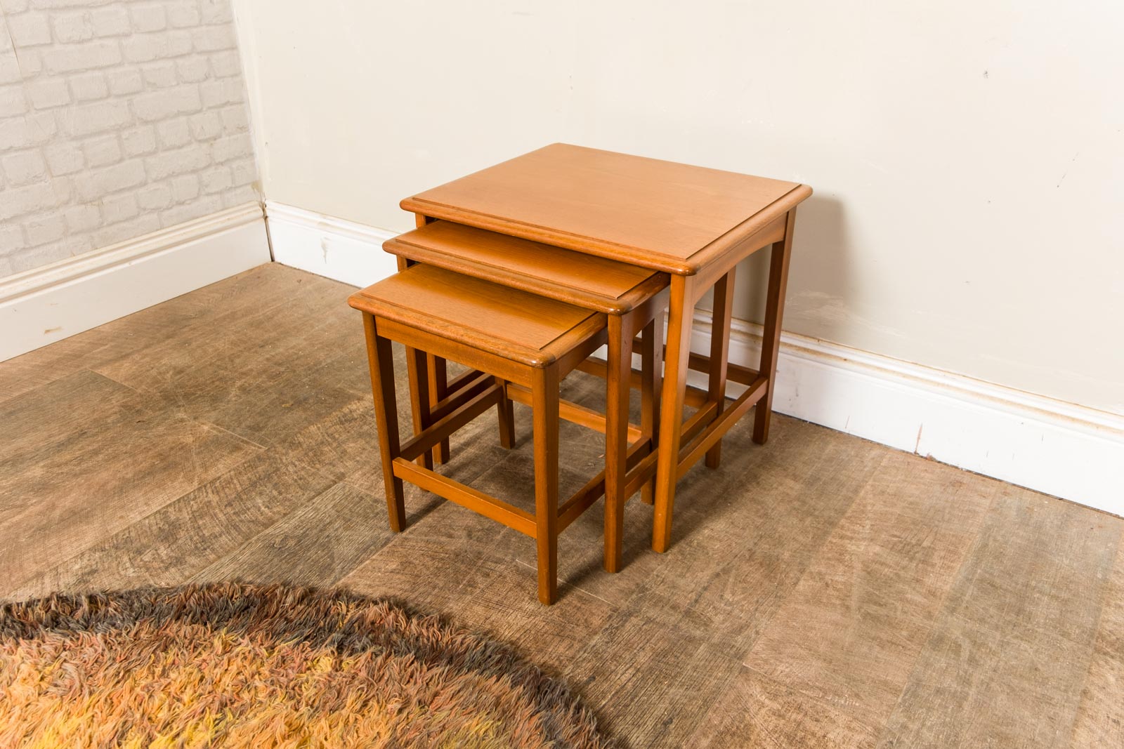 Mid Century Teak Nest of Tables by Stag