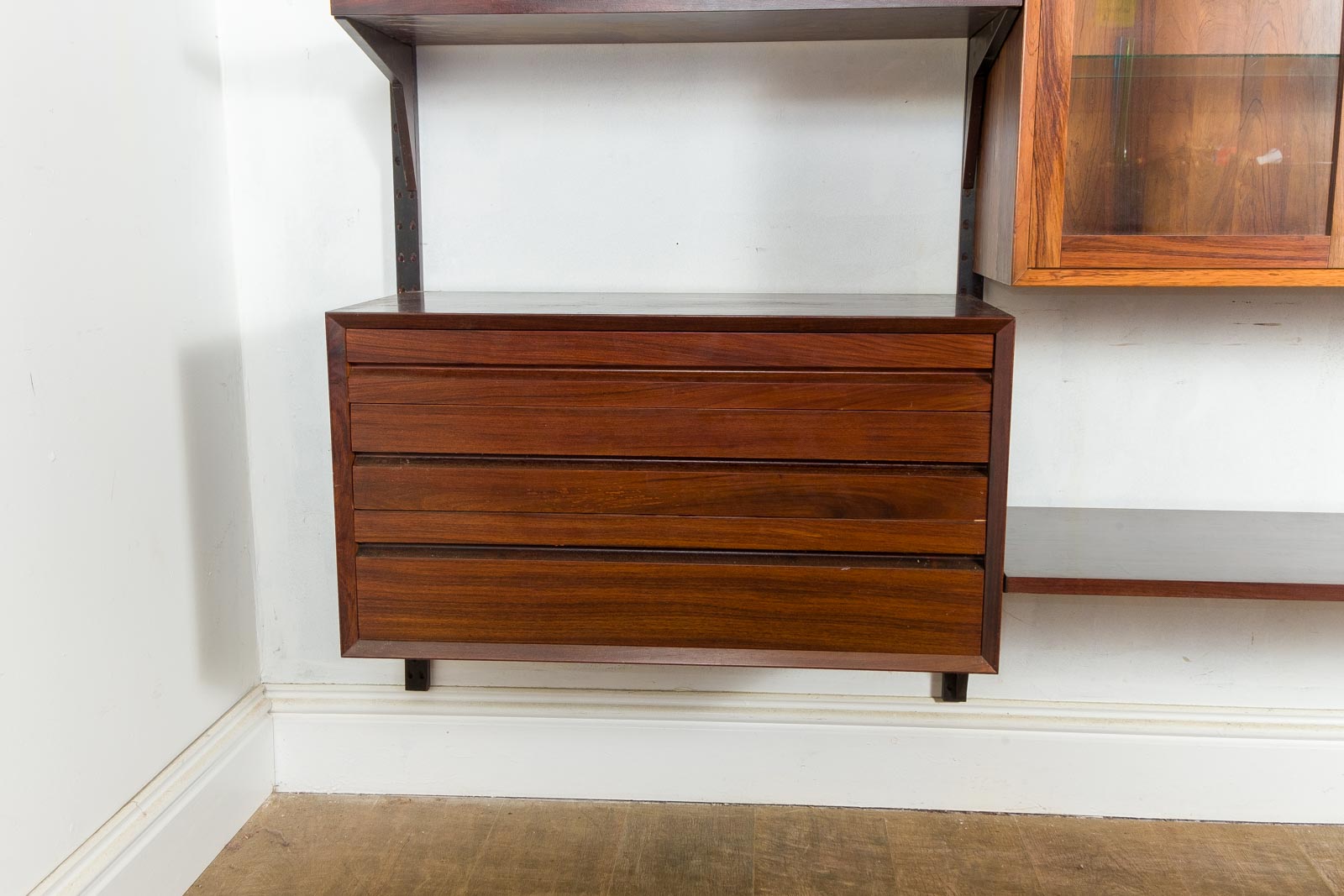 Stunning Mid Century Rosewood Modular Wall Unit by Cado