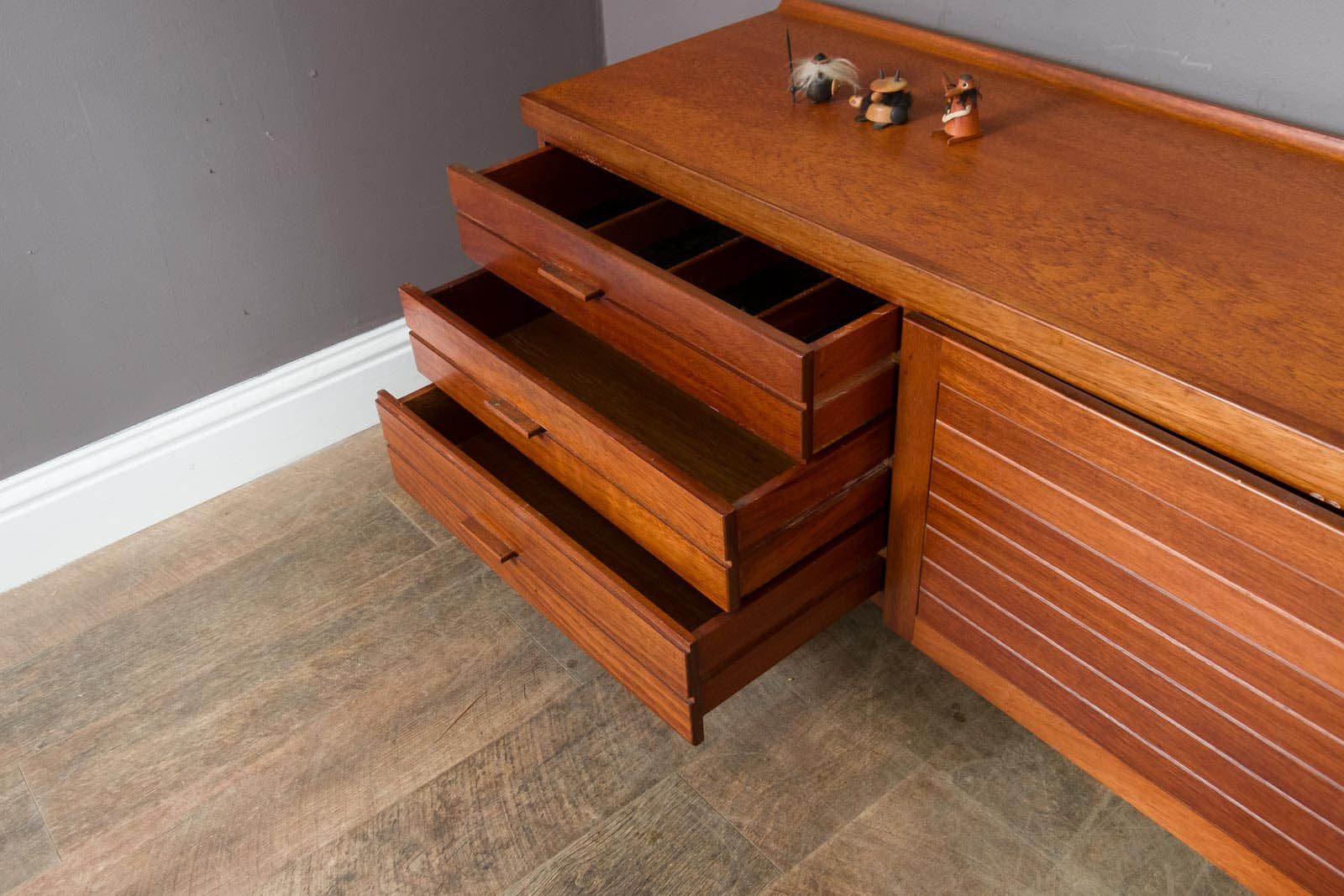 Vintage Retro Rare Dark Teak Mid Century Sideboard by White and Newton