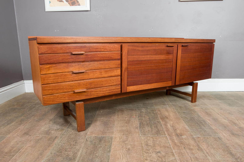 Vintage Retro Rare Dark Teak Mid Century Sideboard by White and Newton